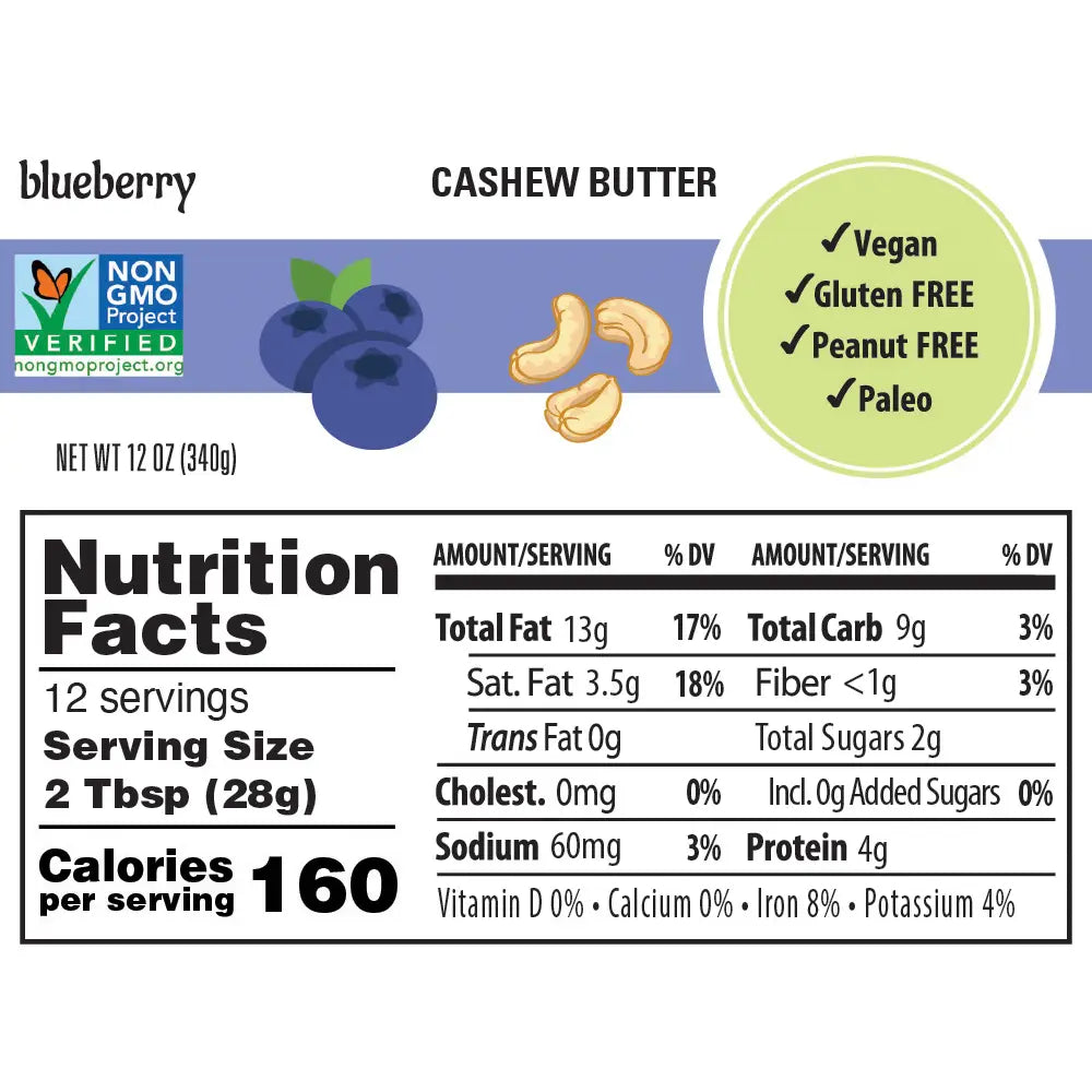 Blueberry Cashew Butter