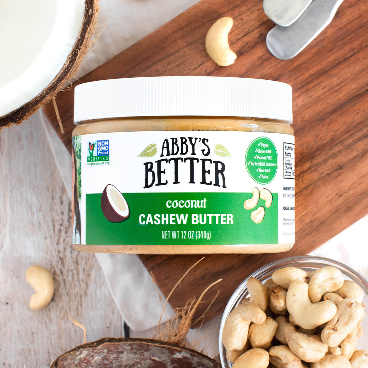 Coconut Cashew Butter Nut Butter Abby's Better