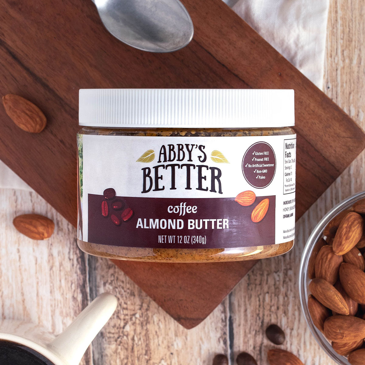 Coffee Almond Butter Nut Butter Abby's Better