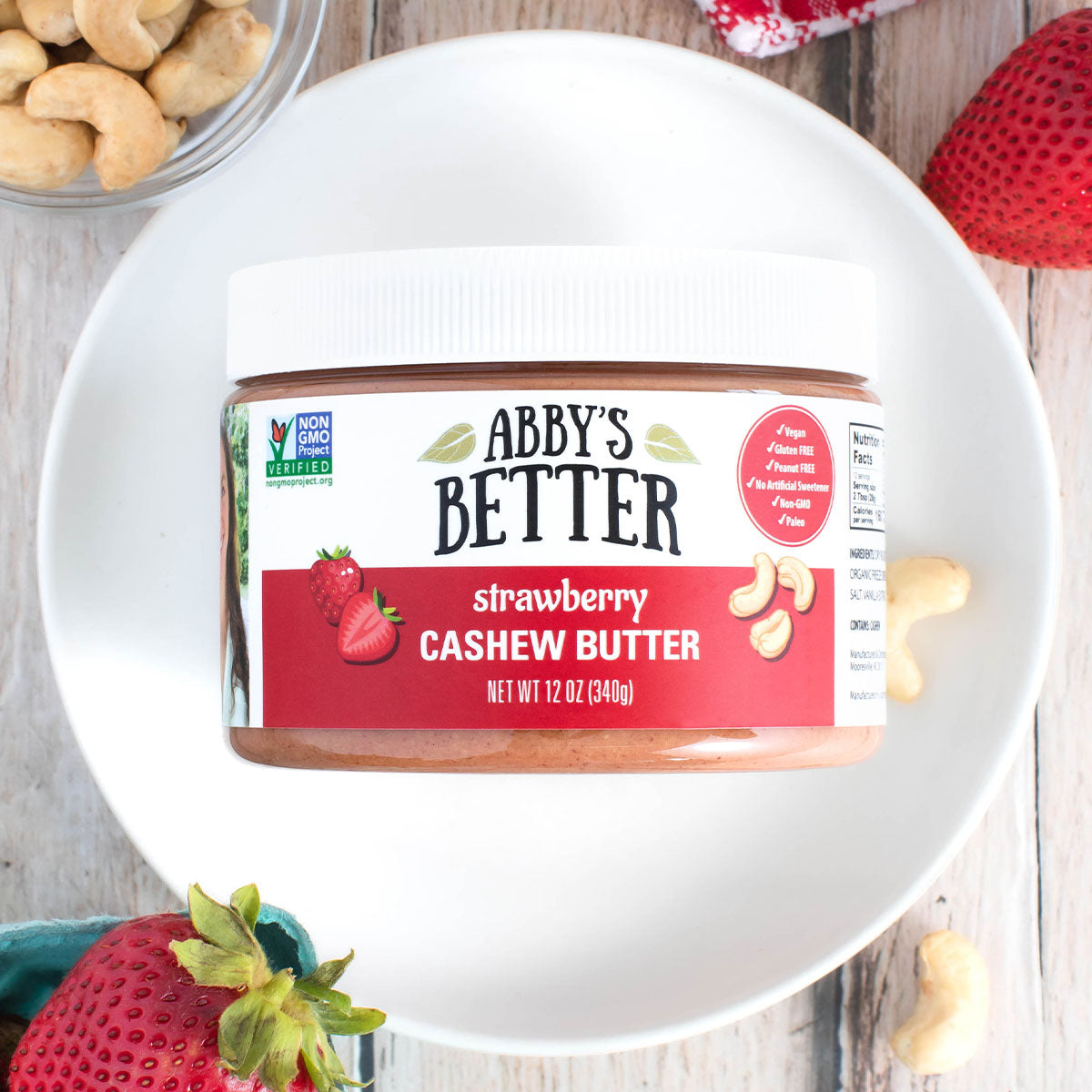 Strawberry Cashew Butter Nut Butter Abby's Better