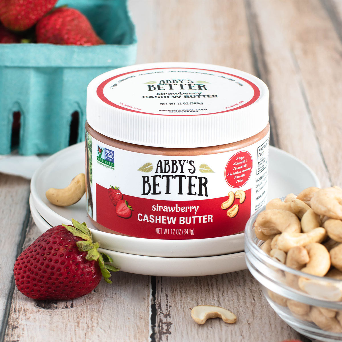 Strawberry Cashew Butter – Abby's Better