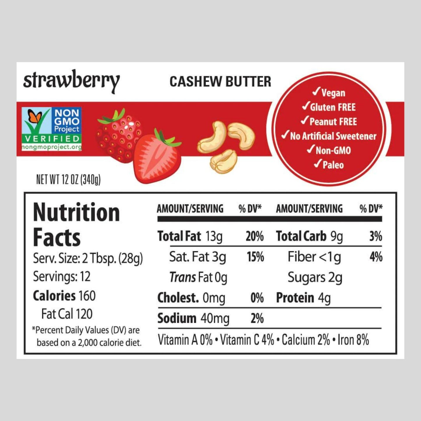 Strawberry Cashew Butter