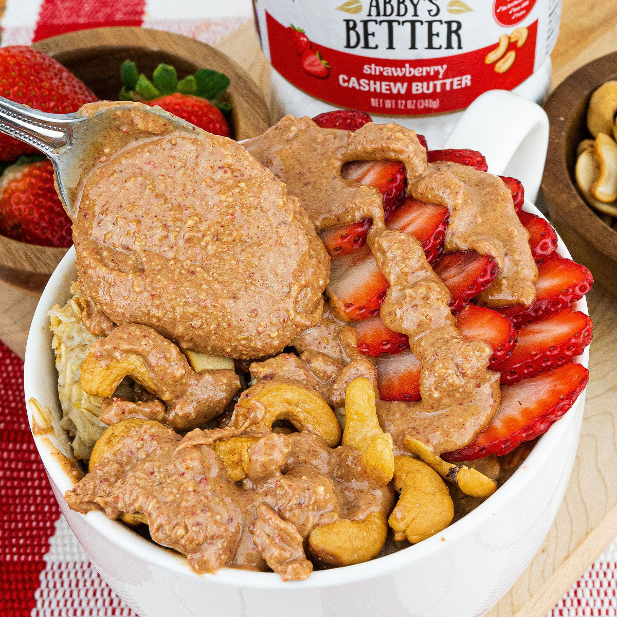 Strawberry Cashew Butter Nut Butter Abby's Better 