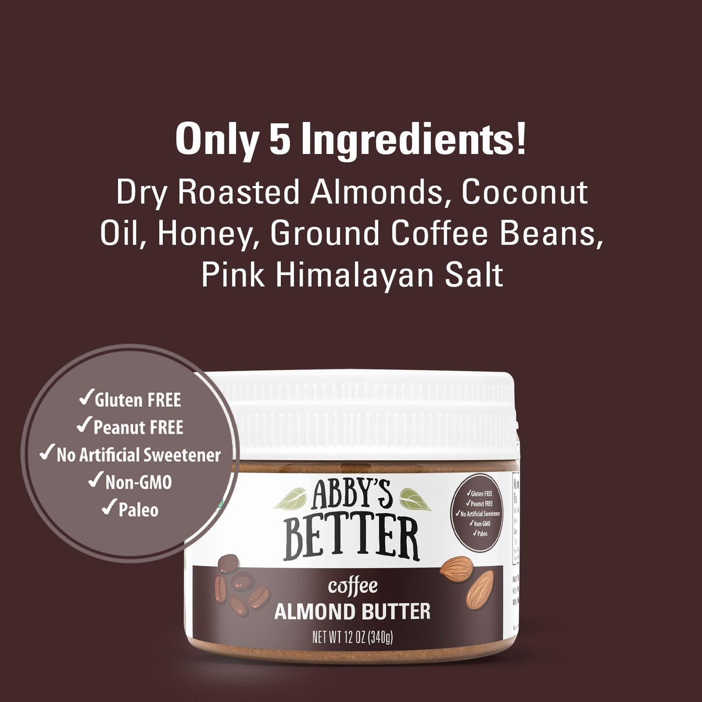 Coffee Almond Butter Nut Butter Abby's Better