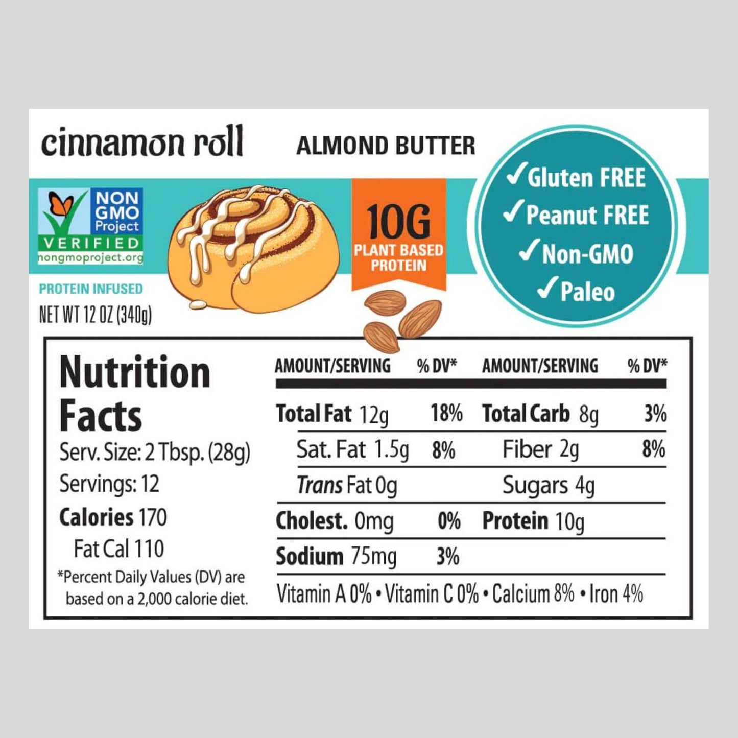 Cinnamon Roll Protein Almond Butter