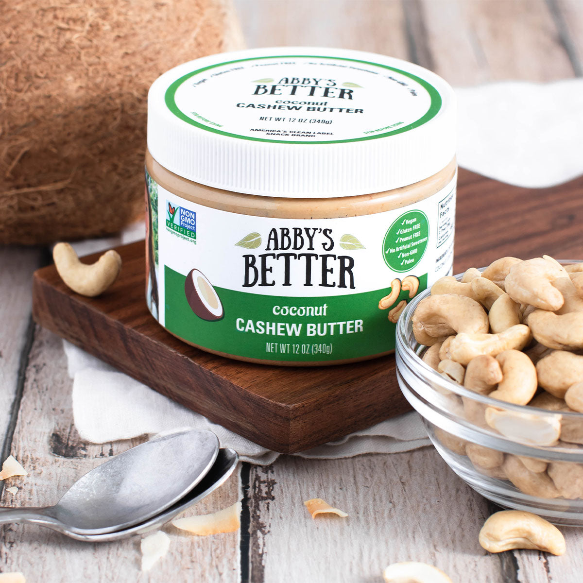 Coconut Cashew Butter Nut Butter Abby's Better 