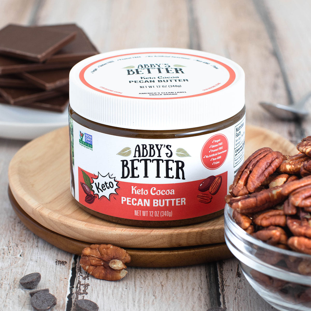 KETO Cocoa Pecan Butter Nut Butter Abby's Better 