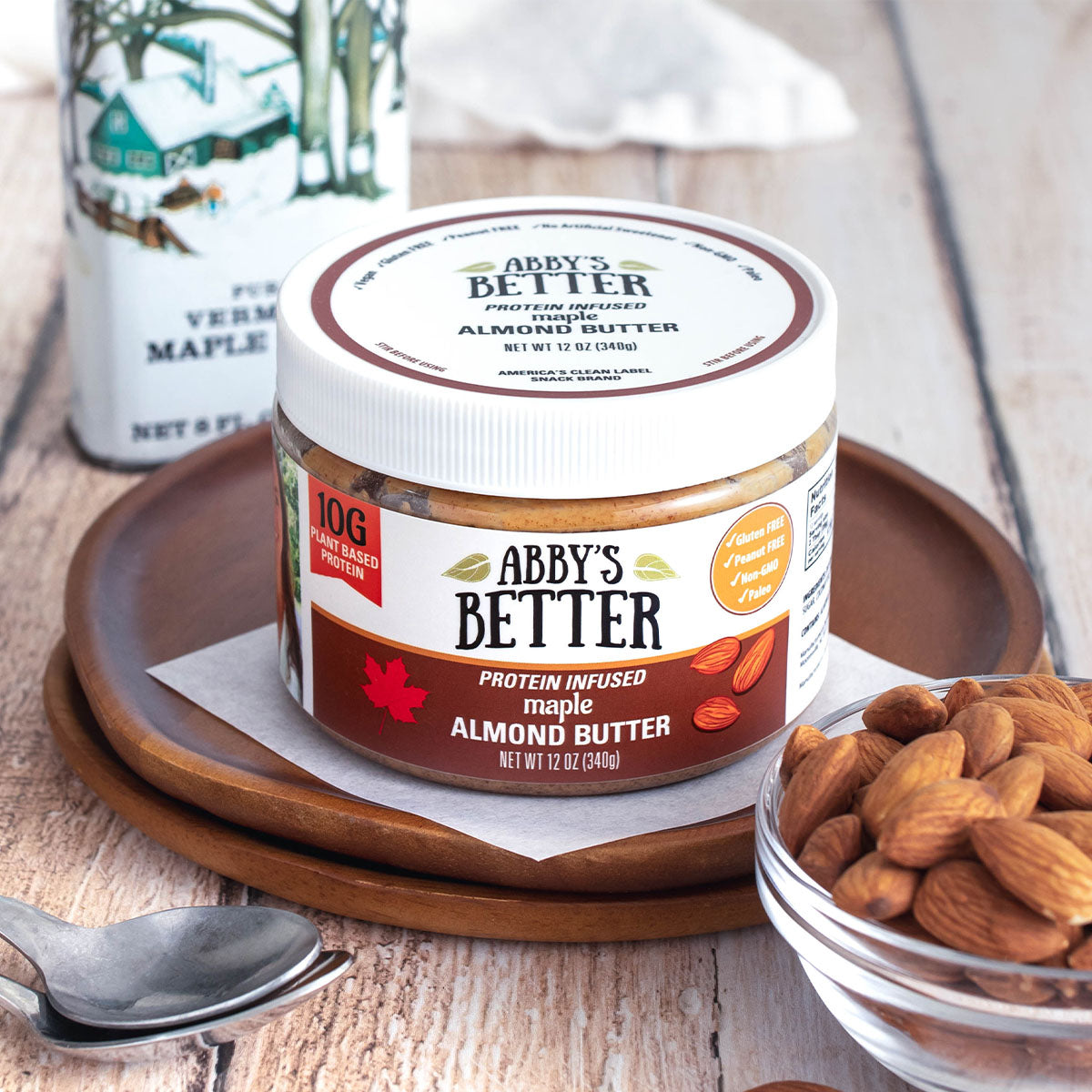 Maple Protein Almond Butter Nut Butter Abby's Better 
